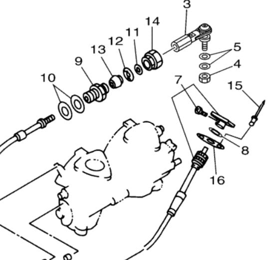 Yamaha Superjet Steering Cable Nut Housing Seal – Showtime Freestyle
