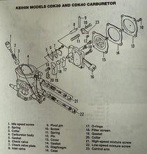 Load image into Gallery viewer, Keihin 38/40/42mm CDK-II Carburetor Rebuild Kit Kawasaki /Polaris Genuine