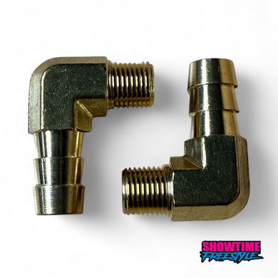Factory B Pipe Brass 90 Degree Exhaust Fittings (Pair)