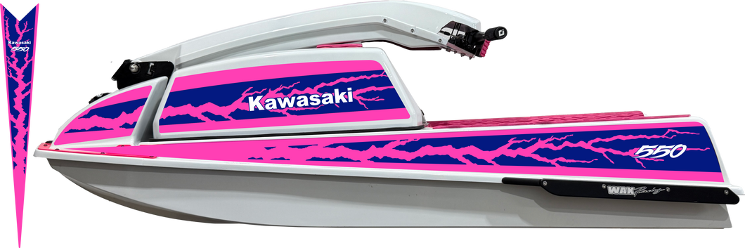 Kawasaki 550 Jet Ski Decal Kit