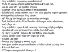 Load image into Gallery viewer, Hardline Products 2 Cylinder Hour Tach Meter