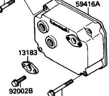 Load image into Gallery viewer, Kawasaki 650 Electrics Box Plate