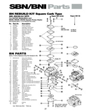 Load image into Gallery viewer, Mikuni Carburetor Individual Parts Super BN38/44/46