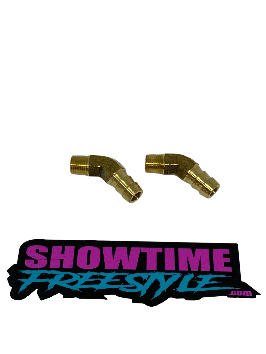 Factory B Pipe Brass 45 Degree Exhaust Fittings (Pair)