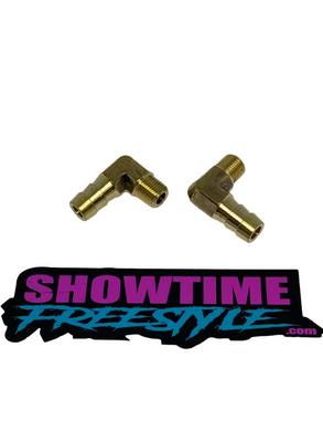 Factory B Pipe Brass 90 Degree Exhaust Fittings (Pair)